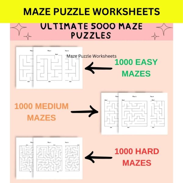 a – Mega Maze Activity Bundle (Preschool to Grade 4) - Image 3