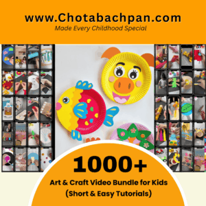 1000+ Art & Craft Video Bundle for Kids  (Short & Easy Tutorials)